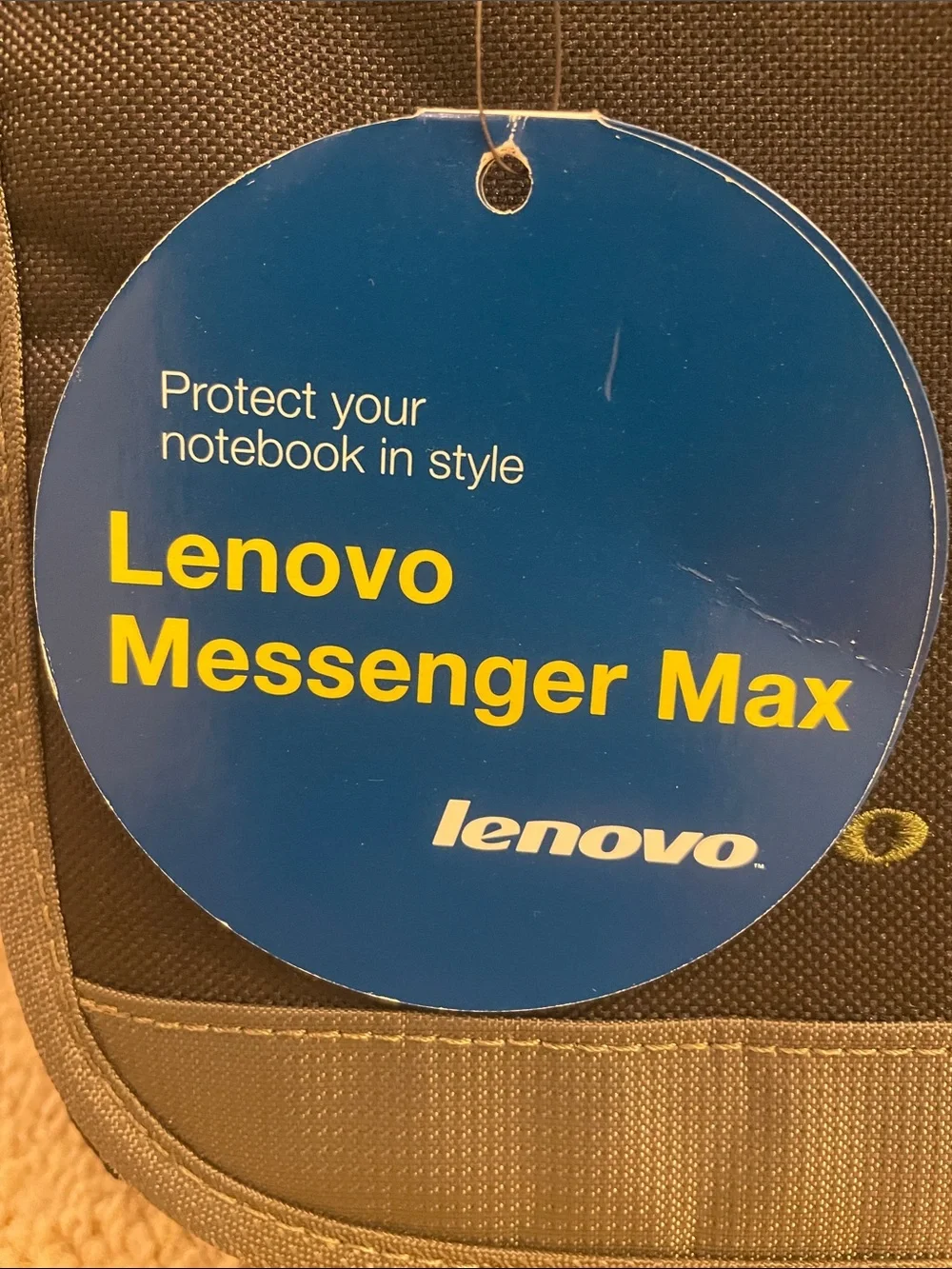 Lenovo Black and Grey Messenger Laptop Bag